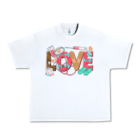White nurse love Urban Heavy Tee - texasbilliewilder