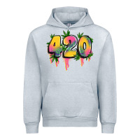 Heather Grey 420 cannabis Urban Hoodie - Artiststas