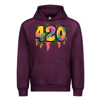 Mauve Wine 420 cannabis Urban Hoodie - Artiststas