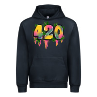 Navy 420 cannabis Urban Hoodie - Artiststas
