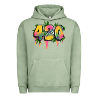 Pigment Oil Green 420 cannabis Urban Hoodie - Artiststas