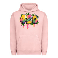 Pigment Salmon 420 cannabis Urban Hoodie - Artiststas