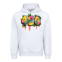 White 420 cannabis Urban Hoodie - Artiststas