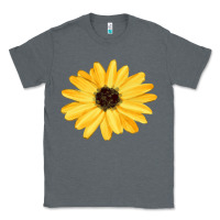 Charcoal Heather sunflower Classic Tee - FaDigitalArtStudio