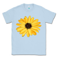 Dusty Blue sunflower Classic Tee - FaDigitalArtStudio