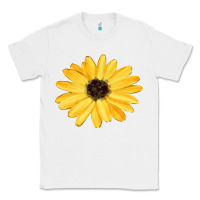 White sunflower Classic Tee - FaDigitalArtStudio