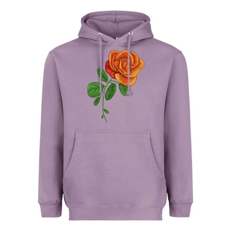 Burst Of Joy Rose Heavyweight Hoodie by LillyAllenDesigns | Teevron