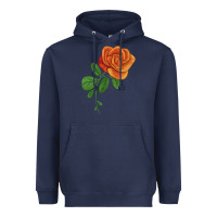 Navy Burst Of Joy Rose Heavyweight Hoodie - LillyAllenDesigns