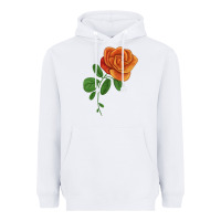 White Burst Of Joy Rose Heavyweight Hoodie - LillyAllenDesigns