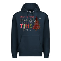 Navy its the most wonderful time of the year Premium Hoodie - MaliasSmallBusiness