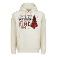 Oatmeal Heather its the most wonderful time of the year Premium Hoodie - MaliasSmallBusiness