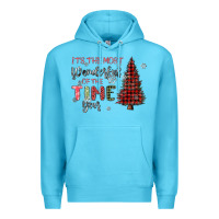 Ocean Blue its the most wonderful time of the year Premium Hoodie - MaliasSmallBusiness