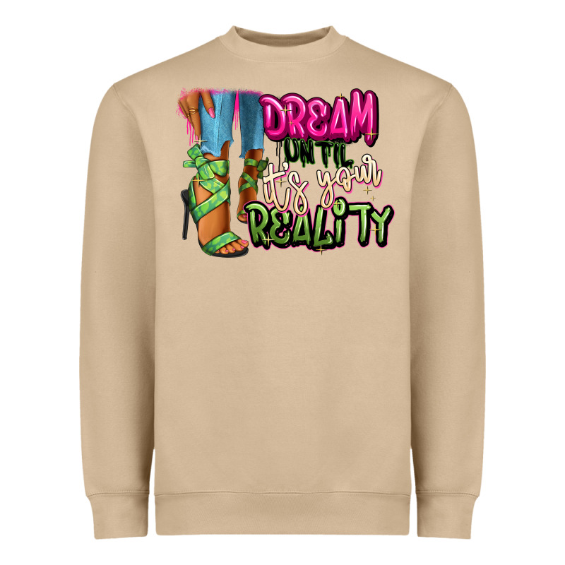 Dream Until It's Your Reality Heels Black Fashion Heavyweight Sweatshirt by RanaPortraitStore | Teevron