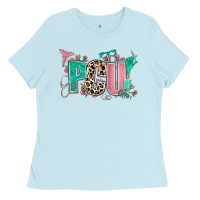 Baby Blue pcu Ladies Tee - AdoDesignShop