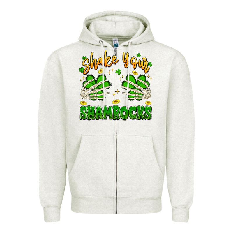 Shake Your Shamrocks Zipper Hoodie by Artiststas | Teevron