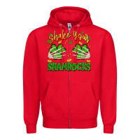 Red shake your shamrocks Zipper Hoodie - Artiststas