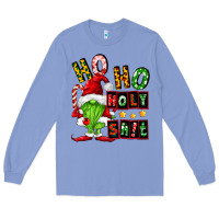 Colony Blue ho ho holy shit Long Sleeve Tee - FaDigitalArtStudio