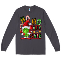 Smoke ho ho holy shit Long Sleeve Tee - FaDigitalArtStudio
