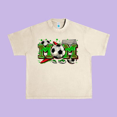 Mom Soccer Urban Heavy Tee Designed By Zillion Design Studio