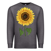 Charcoal Heather giganteus sunflower Premium Sweatshirt - LillyAllenDesigns