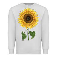 Dove Grey giganteus sunflower Premium Sweatshirt - LillyAllenDesigns
