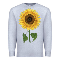 Heather Grey giganteus sunflower Premium Sweatshirt - LillyAllenDesigns