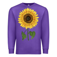 Purple giganteus sunflower Premium Sweatshirt - LillyAllenDesigns
