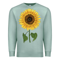 Seafoam giganteus sunflower Premium Sweatshirt - LillyAllenDesigns