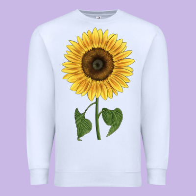 Giganteus Sunflower Premium Sweatshirt Designed By Lillyallendesigns