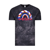 Cloud Black America rainbow Vintage Tee - texasbilliewilder