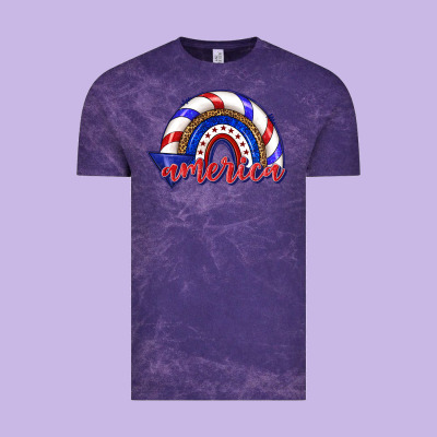 Vintage Tee America rainbow