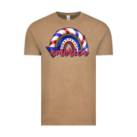 Vintage Coffee America rainbow Vintage Tee - texasbilliewilder