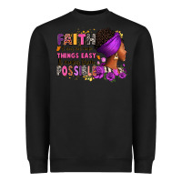 Black Faith it does not make things easy Heavyweight Sweatshirt - RanaPortraitStore