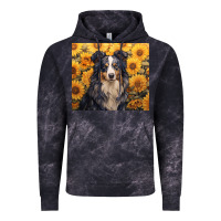 Cloud Black australian shepherd Vintage Hoodie - Unal Design