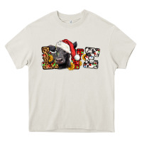 Cream love christmas black angus Heavy Core Tee - LillyAllenDesigns