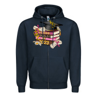 Navy class of 2023 graduated Zipper Hoodie - AdoDesignShop