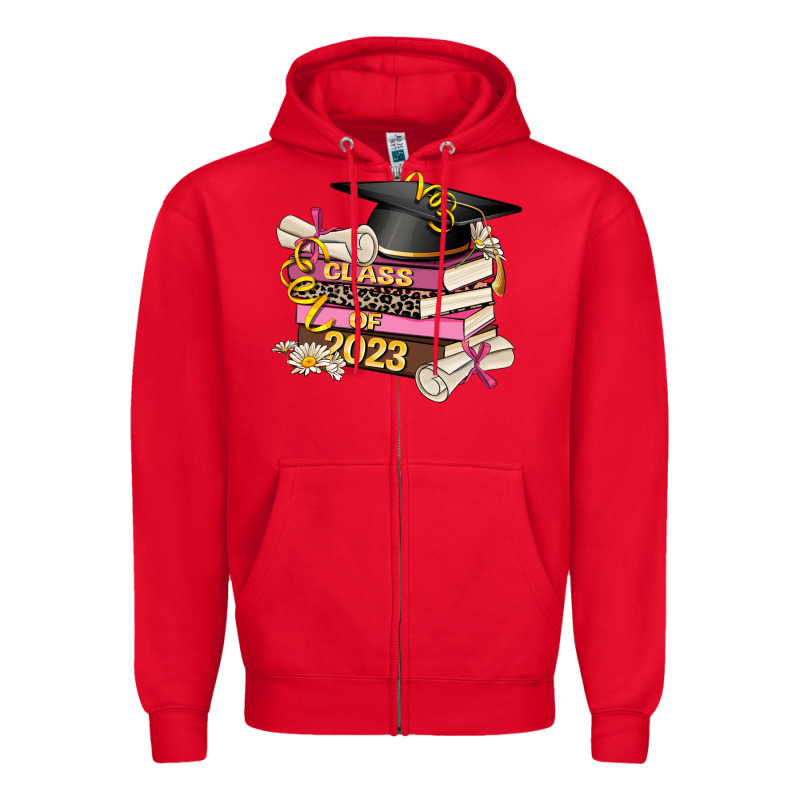 Class Of 2023 Graduated Zipper Hoodie by AdoDesignShop | Teevron