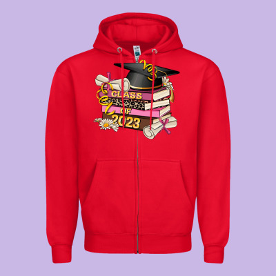 Class Of 2023 Graduated Zipper Hoodie Designed By Adodesignshop