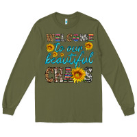 Army Green welcome to our beautiful chaos Long Sleeve Tee - HRA Design Shop
