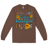 Chestnut welcome to our beautiful chaos Long Sleeve Tee - HRA Design Shop