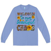 Colony Blue welcome to our beautiful chaos Long Sleeve Tee - HRA Design Shop