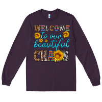 Plum welcome to our beautiful chaos Long Sleeve Tee - HRA Design Shop