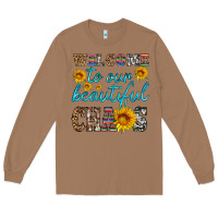 Toasted Coconut welcome to our beautiful chaos Long Sleeve Tee - HRA Design Shop