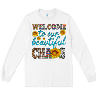 White welcome to our beautiful chaos Long Sleeve Tee - HRA Design Shop