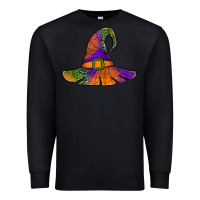 Black Spider Web Witch Hat Premium Sweatshirt - Jasminsmagicworld