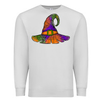 Dove Grey Spider Web Witch Hat Premium Sweatshirt - Jasminsmagicworld