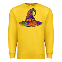 Lemon Spider Web Witch Hat Premium Sweatshirt - Jasminsmagicworld