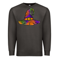 Smoke Spider Web Witch Hat Premium Sweatshirt - Jasminsmagicworld