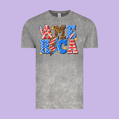 Vintage Tee America with lightning bolt