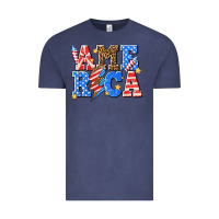 Vintage Denim America with lightning bolt Vintage Tee - texasbilliewilder